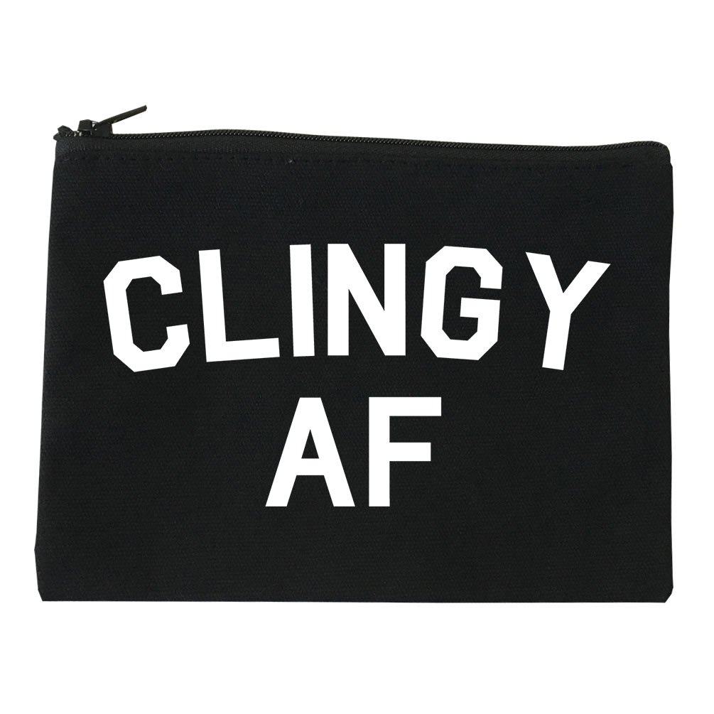 Clingy AF Funny Girlfriend Makeup Bag Red
