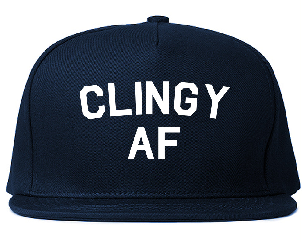 Clingy AF Funny Girlfriend Snapback Hat Blue
