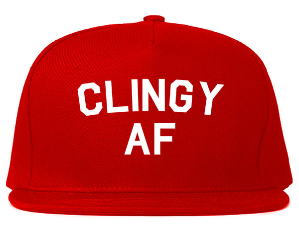 Clingy AF Funny Girlfriend Snapback Hat Red
