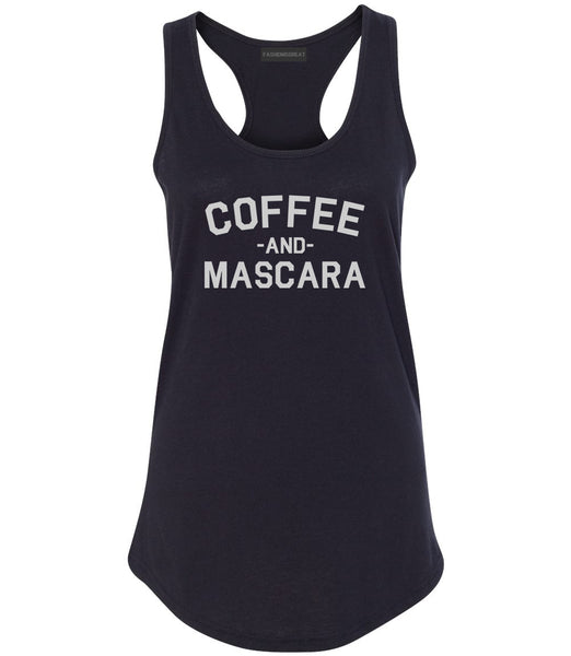 Coffee And Mascara Black Racerback Tank Top