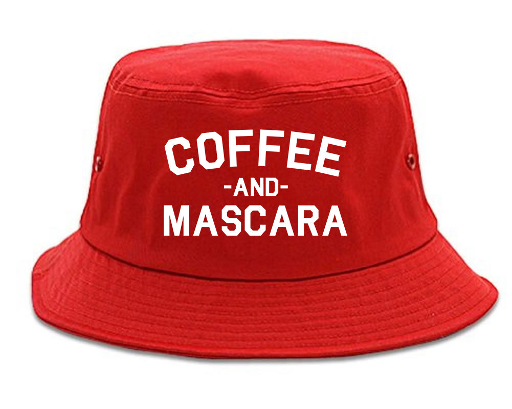 Coffee And Mascara Red Bucket Hat