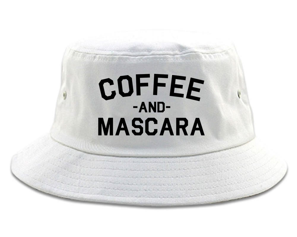 Coffee And Mascara White Bucket Hat