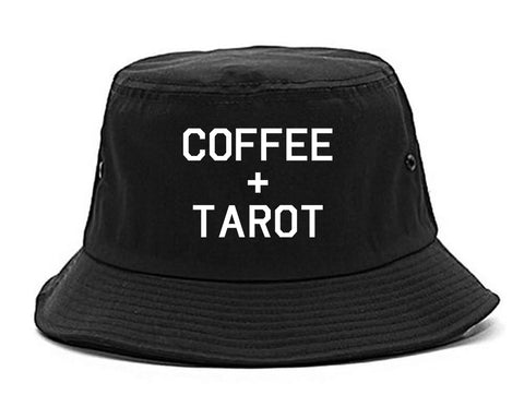 Coffee And Tarot Cards black Bucket Hat