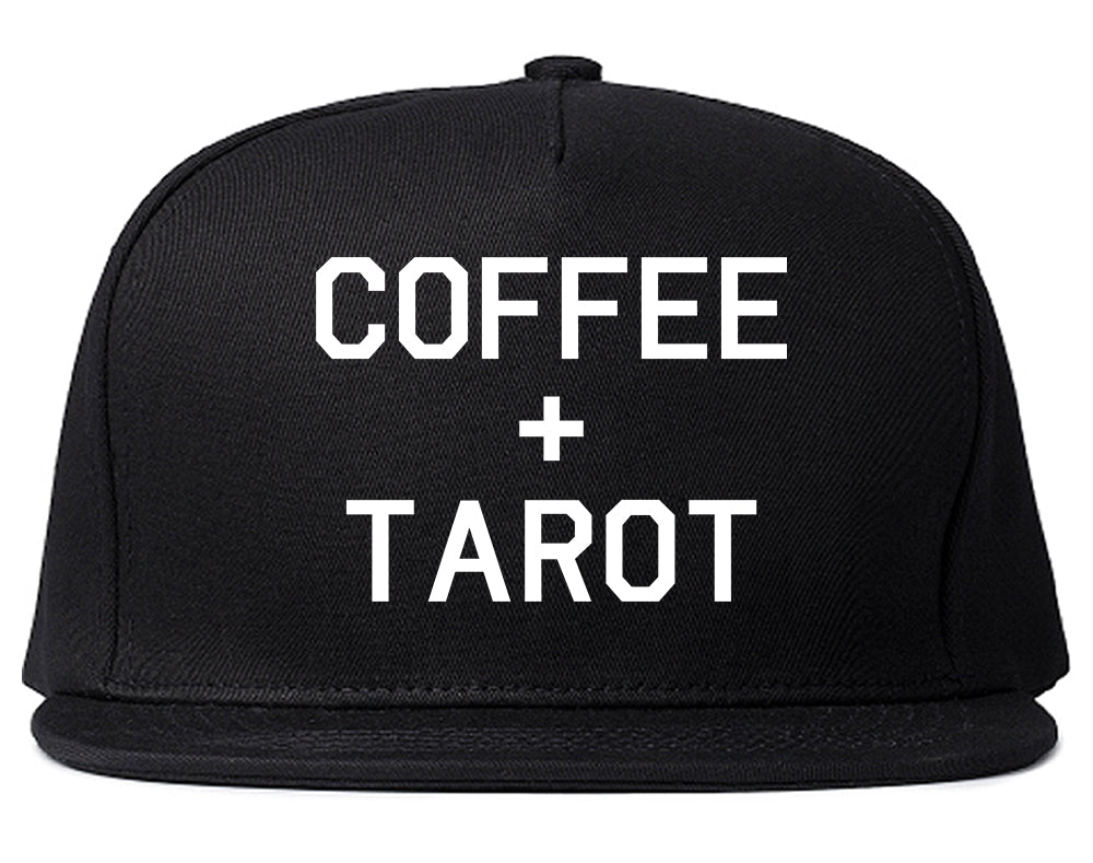 Coffee And Tarot Cards Black Snapback Hat