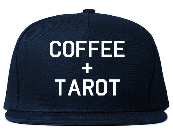 Coffee And Tarot Cards Blue Snapback Hat