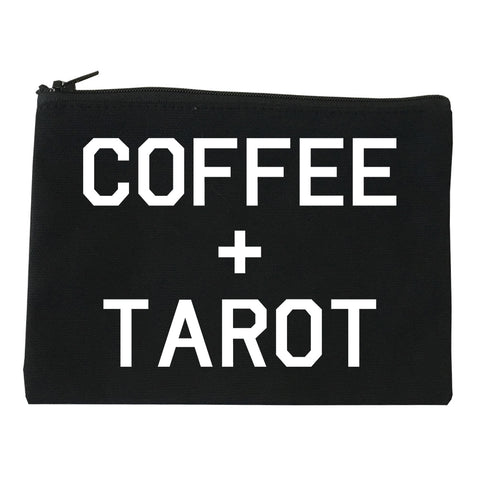 Coffee And Tarot Cards black Makeup Bag