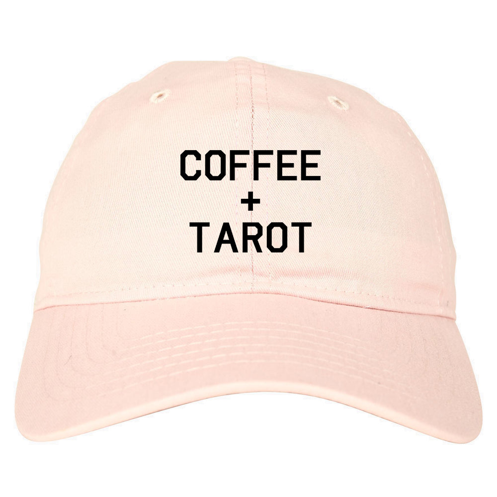 Coffee And Tarot Cards pink dad hat
