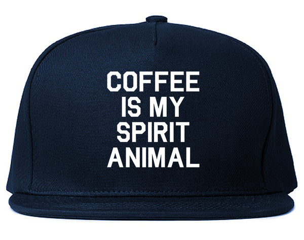 Coffee Is My Spirit Animal Blue Snapback Hat