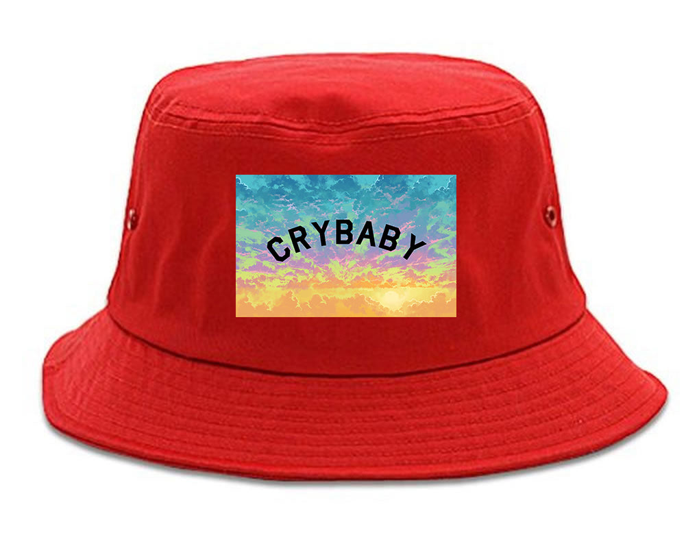 Crybaby Tie Dye Box red Bucket Hat