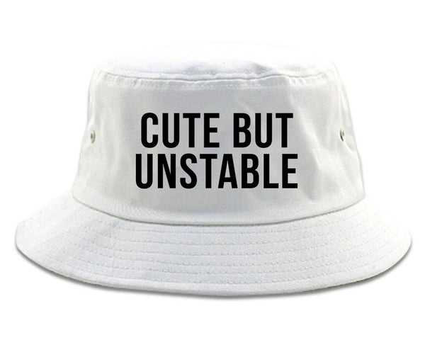 Cute But Unstable Bucket Hat White