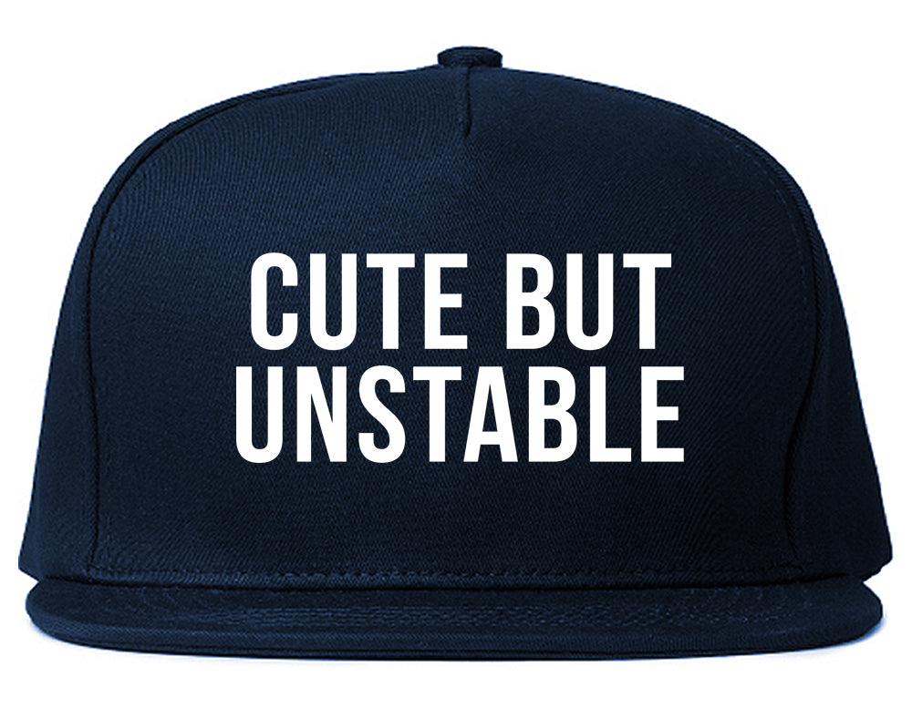 Cute But Unstable Snapback Hat Blue