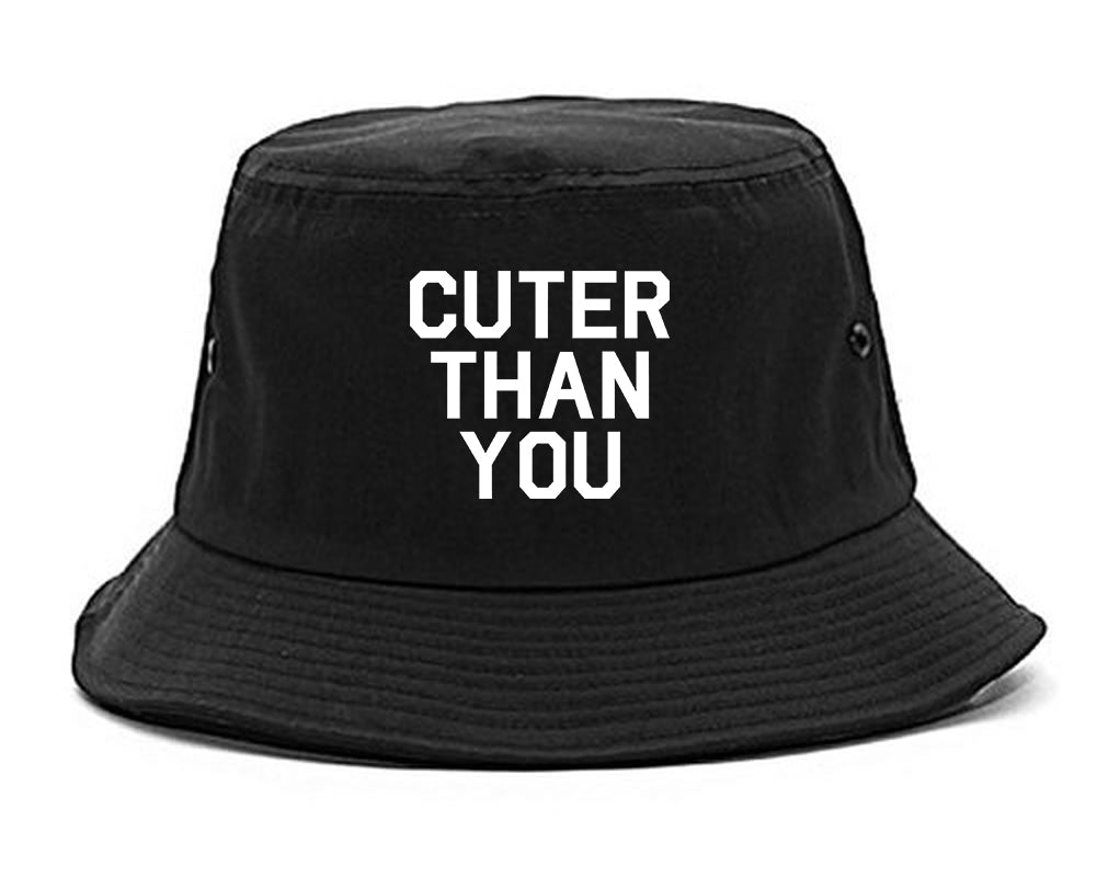 Cuter Than You Bucket Hat Black