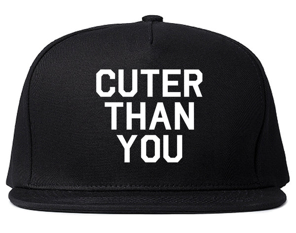 Cuter Than You Snapback Hat Black