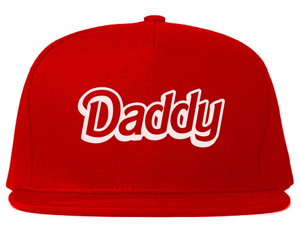 Daddy Pink Snapback Hat Red