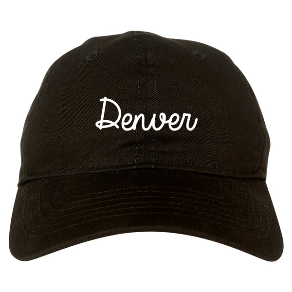 Denver Colorado Script Chest black dad hat