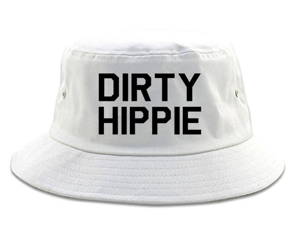 Dirty Hippie Funny Mom Wife Gift Bucket Hat White
