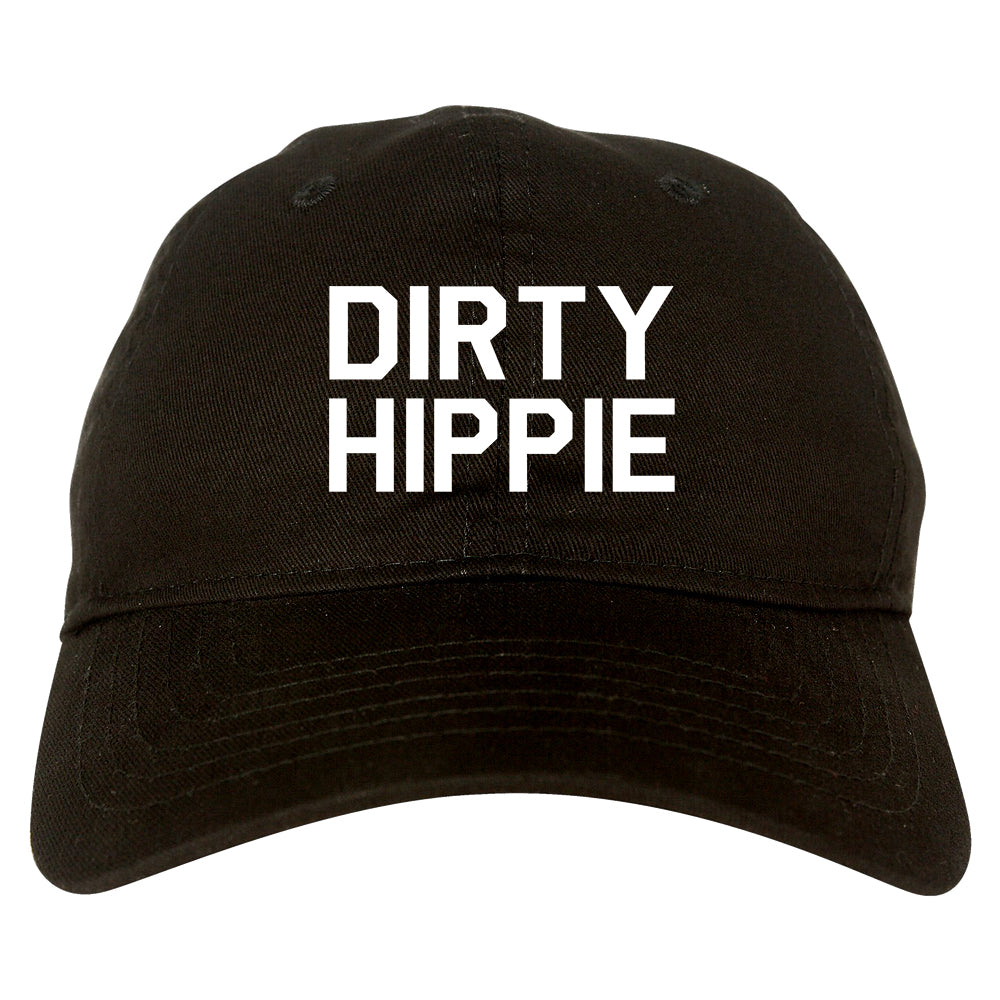 Dirty Hippie Funny Mom Wife Gift Dad Hat Black