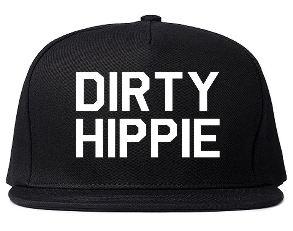 Dirty Hippie Funny Mom Wife Gift Snapback Hat Black