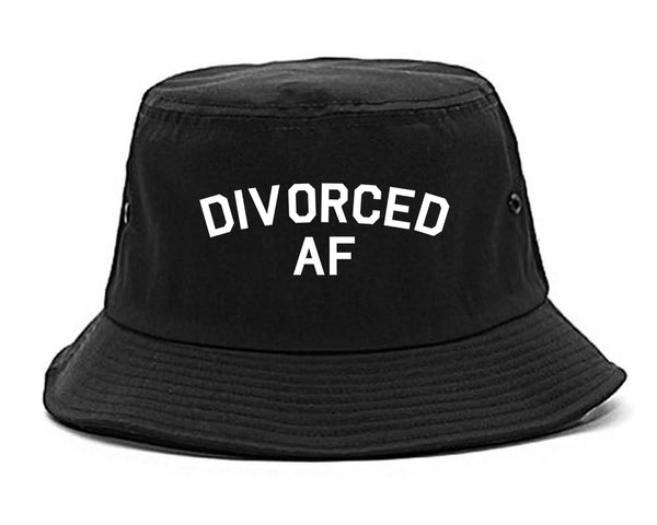 Divorced AF Divorce Break Up Black Bucket Hat