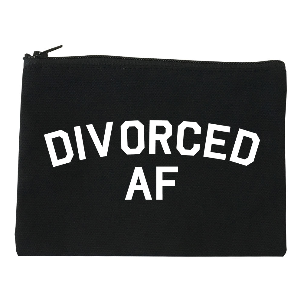 Divorced AF Divorce Break Up Black Makeup Bag