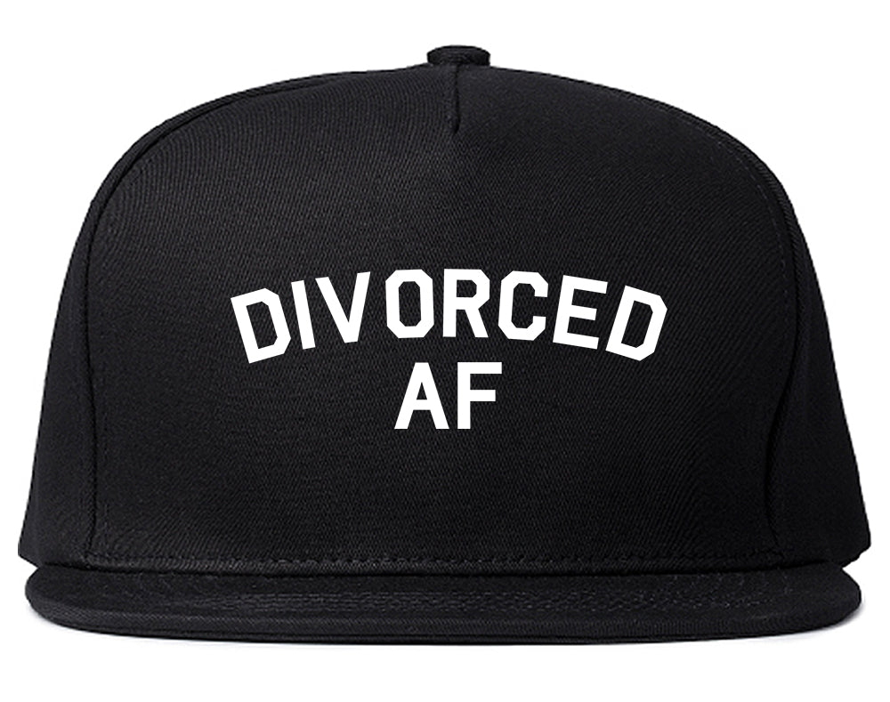 Divorced AF Divorce Break Up Black Snapback Hat