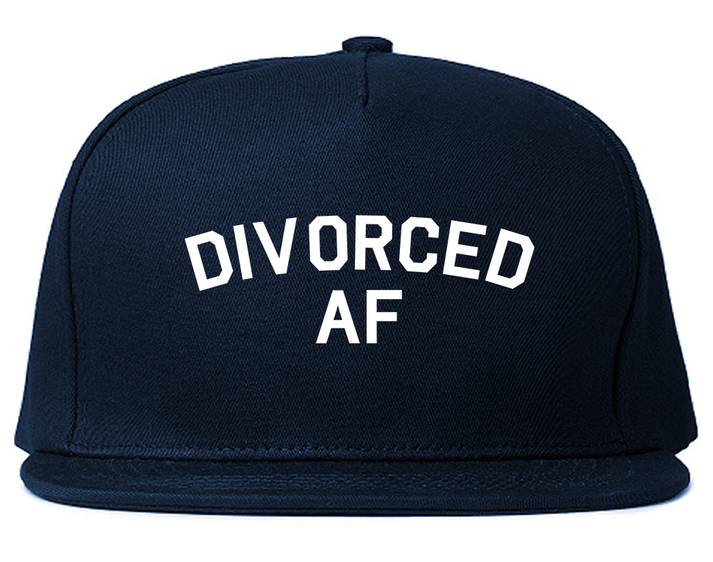 Divorced AF Divorce Break Up Blue Snapback Hat
