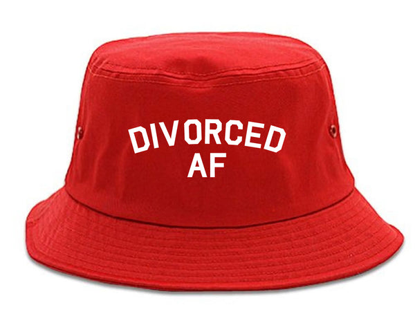 Divorced AF Divorce Break Up Red Bucket Hat