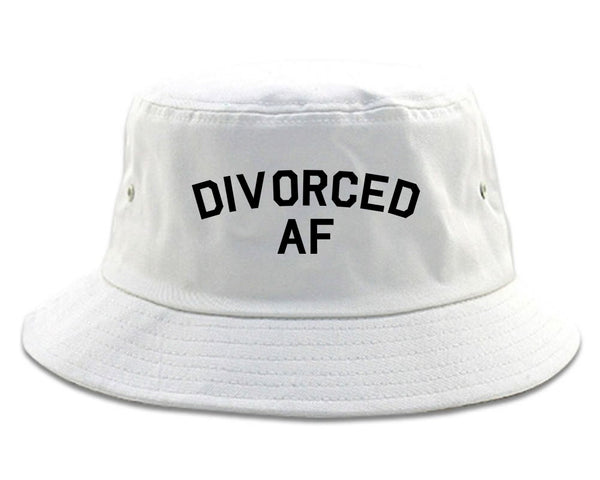 Divorced AF Divorce Break Up White Bucket Hat