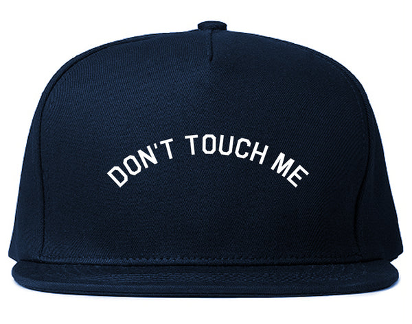 Dont Touch Me Roses Blue Snapback Hat