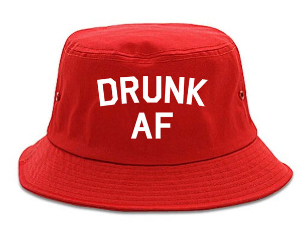 Drunk AF Bachelorette Party Bucket Hat Red