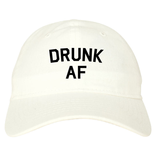 Drunk AF Bachelorette Party Dad Hat White
