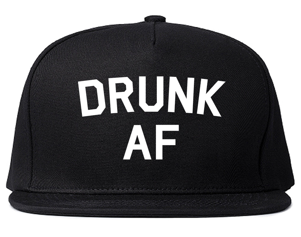 Drunk AF Bachelorette Party Snapback Hat Black
