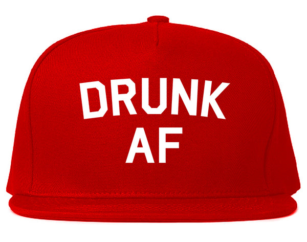 Drunk AF Bachelorette Party Snapback Hat Red