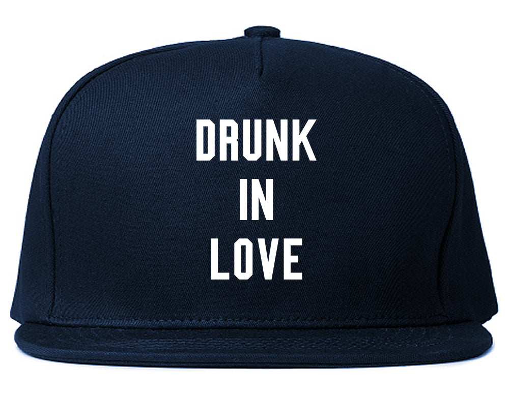 Drunk In Love Bachelorette Blue Snapback Hat