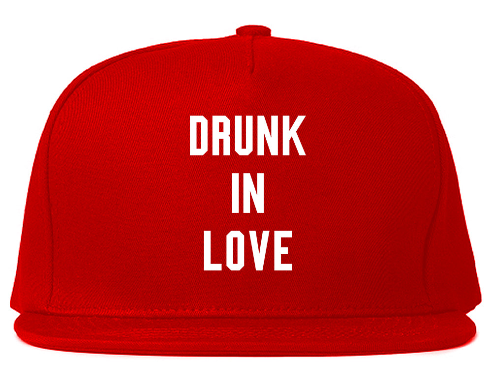 Drunk In Love Bachelorette Red Snapback Hat