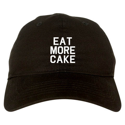 Eat More Cake Birthday Black Dad Hat