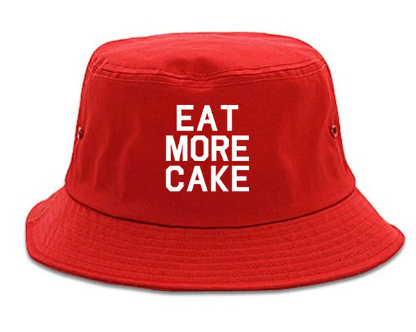 Eat More Cake Birthday Red Bucket Hat
