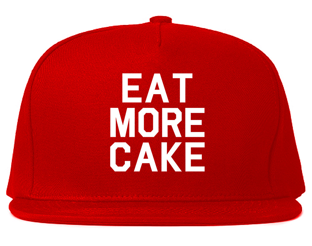 Eat More Cake Birthday Red Snapback Hat