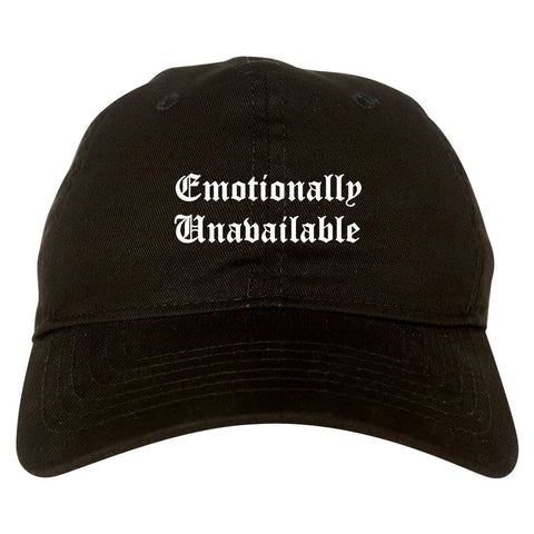 Emotionally Unavailable Roses black dad hat