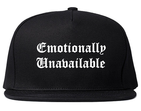 Emotionally Unavailable Roses Black Snapback Hat
