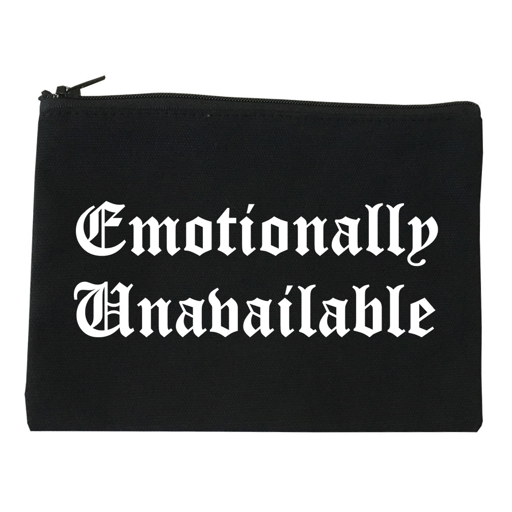 Emotionally Unavailable Roses black Makeup Bag