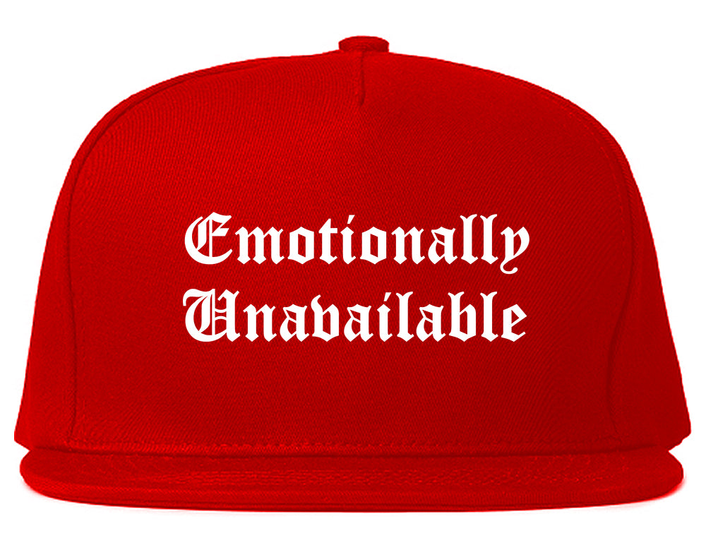 Emotionally Unavailable Roses Red Snapback Hat