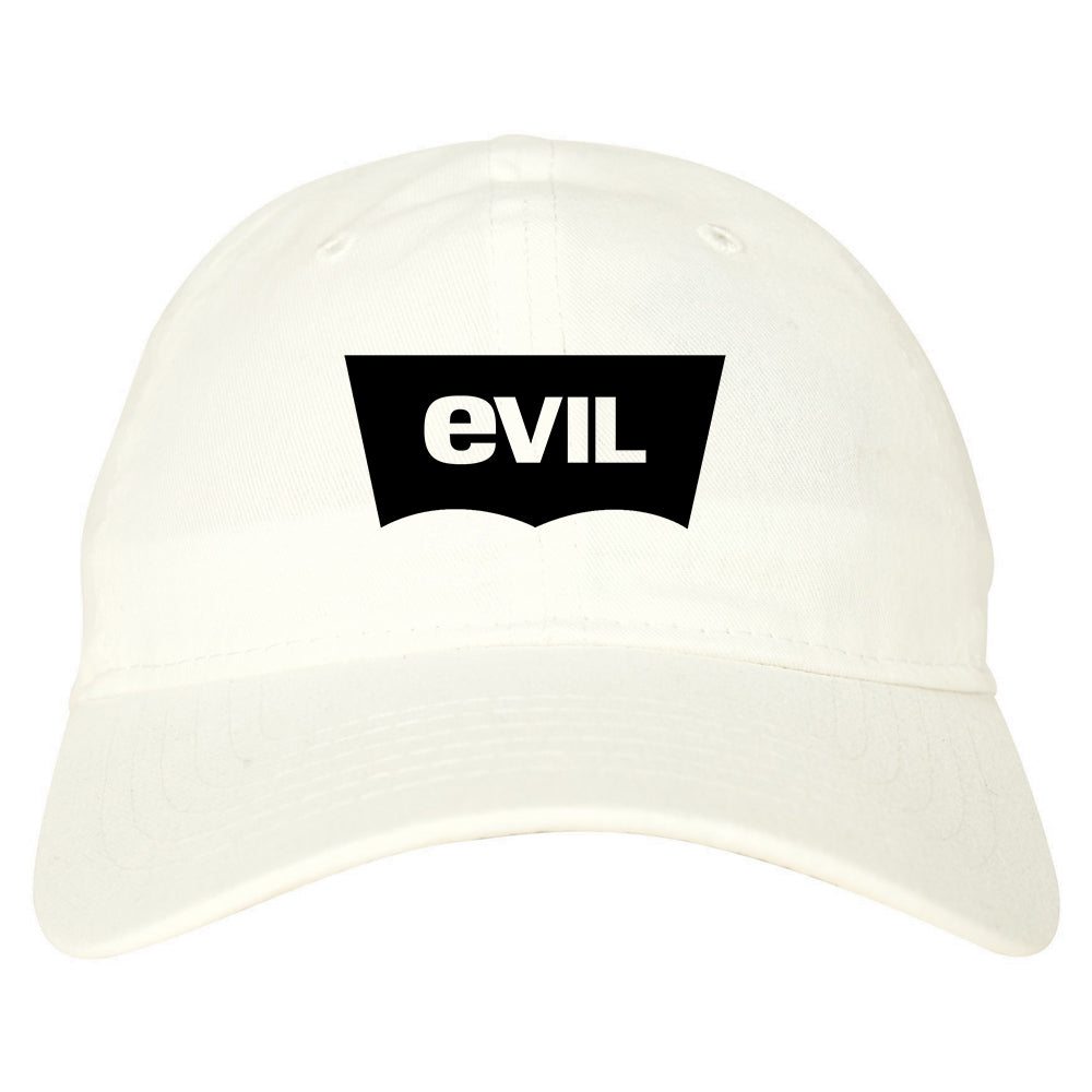 Evil Jeans Logo Dad Hat White