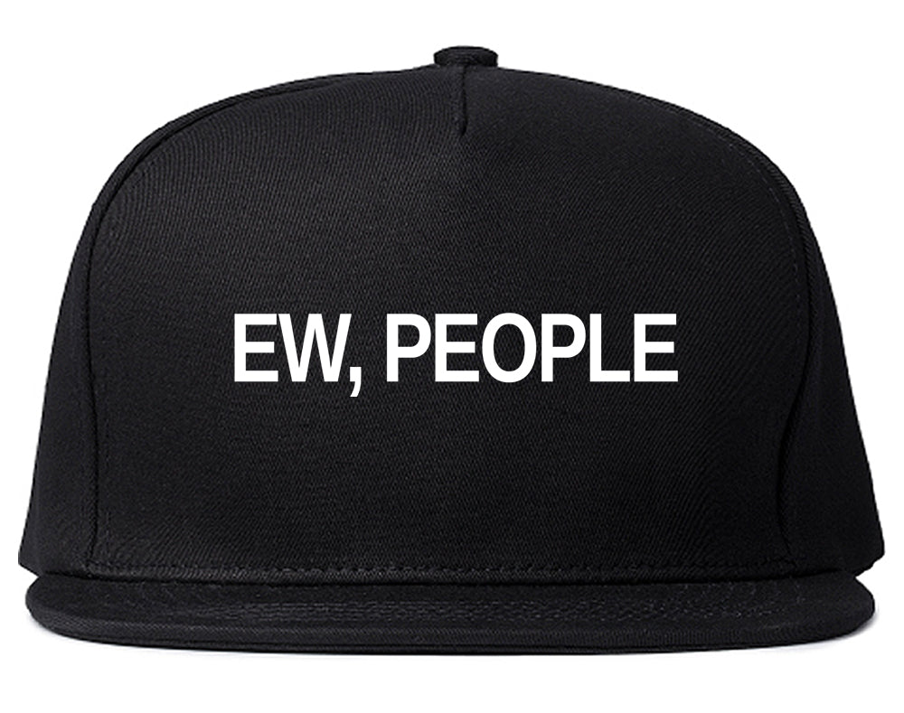 Ew People Introvert Snapback Hat Black