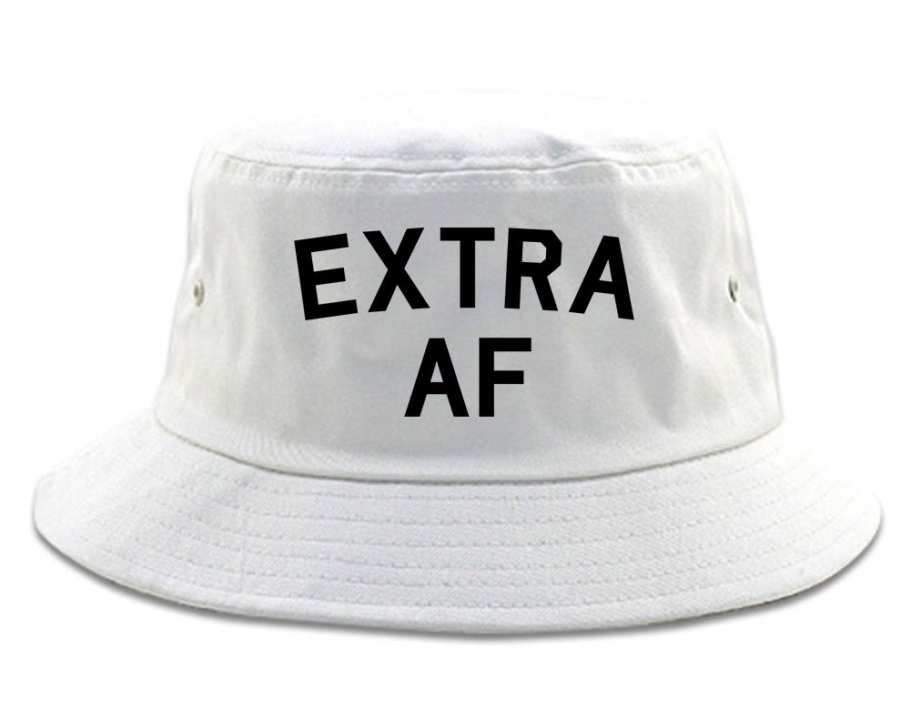 Extra AF Funny Bucket Hat White