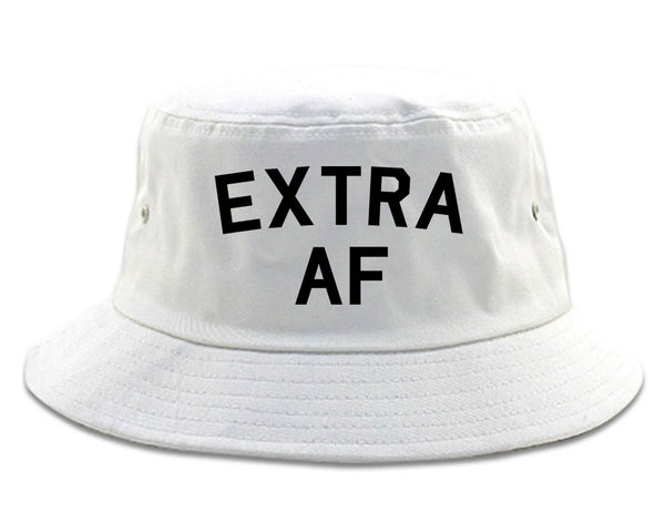 Extra AF Funny Bucket Hat White