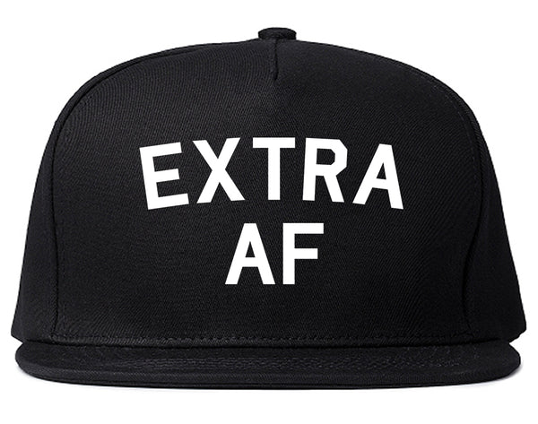 Extra AF Funny Snapback Hat Black