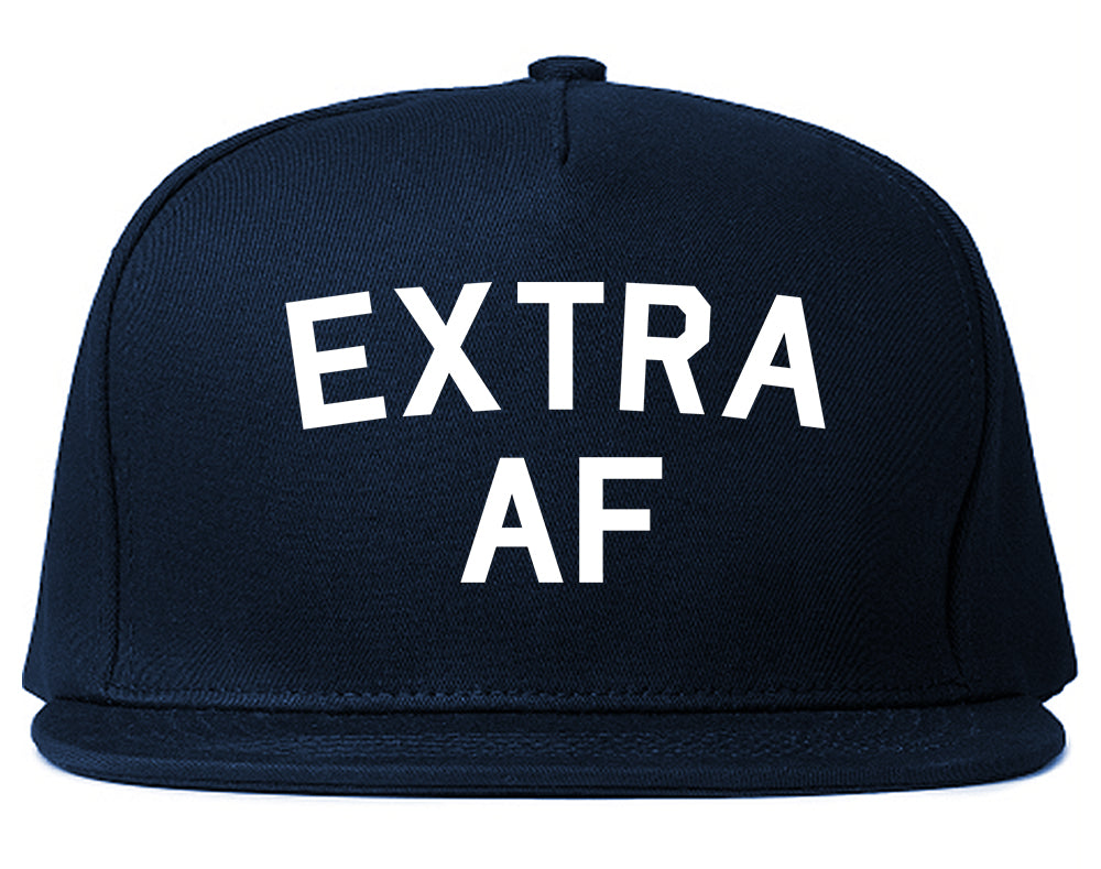Extra AF Funny Snapback Hat Blue