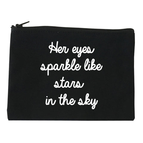 Eyes Sparkle Star Free Spirit Chest black Makeup Bag