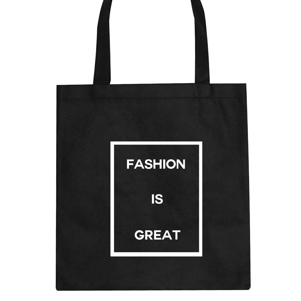 Black FIG Block Print Tote